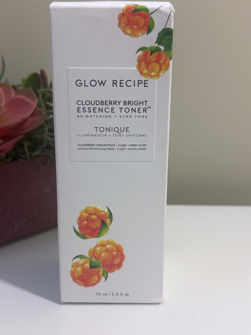 Glow Recipe Cloudberry Bright Essence Toner (75 mL / 2.5 oz) BNIB